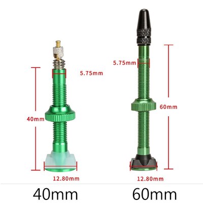 *8 Colors 2 pcs 40MM/60MM Bicycle Valve for Bike Tubeless Ti