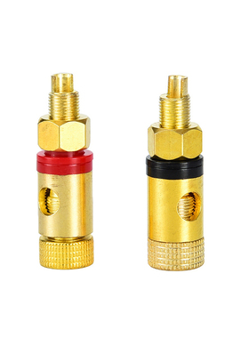 2PCS Terminal Binding Posts Pure Copper Gold Plated Amplifie