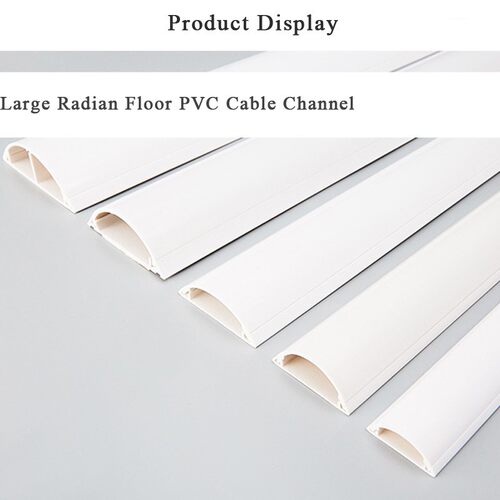 60x42mm Overfloor Cord Protector PVC Duct Floor Wire Cover F