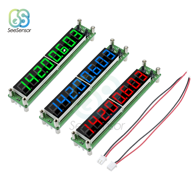 8 Bit Tube LED Digital RF Signal Frequency Counter Cymometer