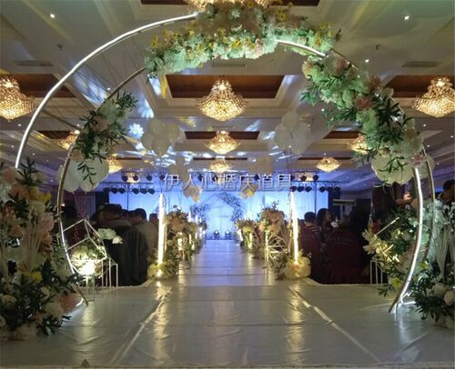 Wedding three story arches Stage layout props T set round w