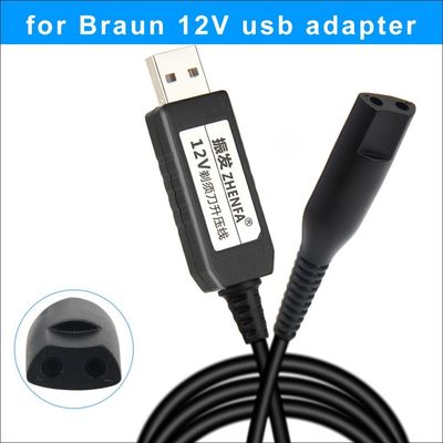USB Cable 12v Braun Shavers Charger adapter Power For 3090S