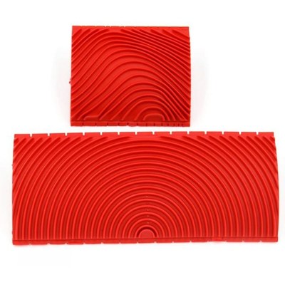 2Pcs 3 Inch + 6 Inch Rubber Imitation Wood Graining Paint Ro