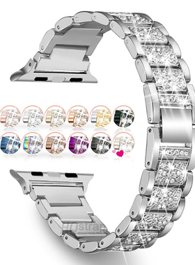 Bling Diamond Strap for Apple Watch Band 40mm 45mm 44mm
