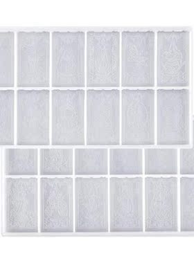 2 Pcs Tarot Card Epoxy Resin Molds DIY Tarot Card Silicone