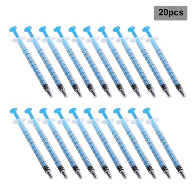 20 Pcs Small 1 mL Plastic Hydroponics Analyze Disposable Mea