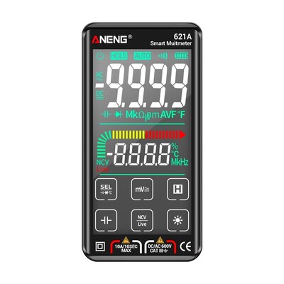 Digital Multimeter Tester TRMS 9999 Counts Auto-Ranging Volt
