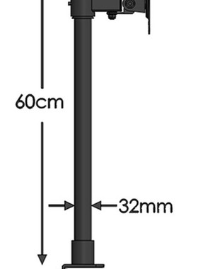 DL-T801L VESA 75X75 100X100 12kg 60cm monitor desk stand des