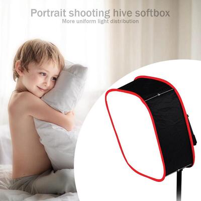 Portable Collapsible 40x40cm Lighting Modifier Softbox For L