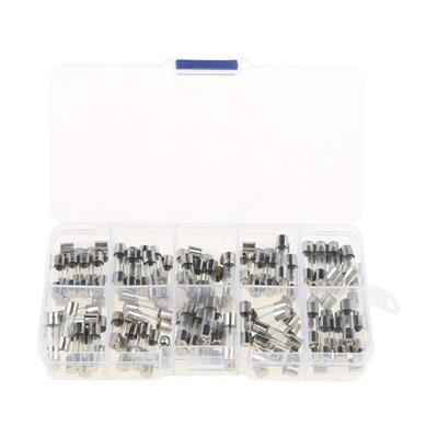 100Pcs/Box 5x20mm Fast Blow Glass Fuse Assorted Kit 250V 0.2