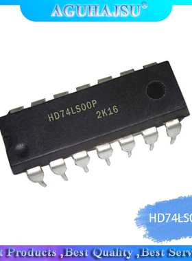 10PCS  SN74LS00N HD74LS00P 74LS00 DIP14 2 inputs four NAND g