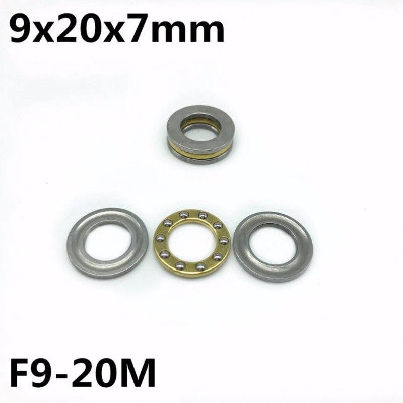10Pcs F9-20M 9x20x7 mm Axial Ball Thrust Bearing plane thrus