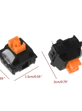 K1KF 2 Pieces Orange Switches Dust-proof 3 pin for razer Gam