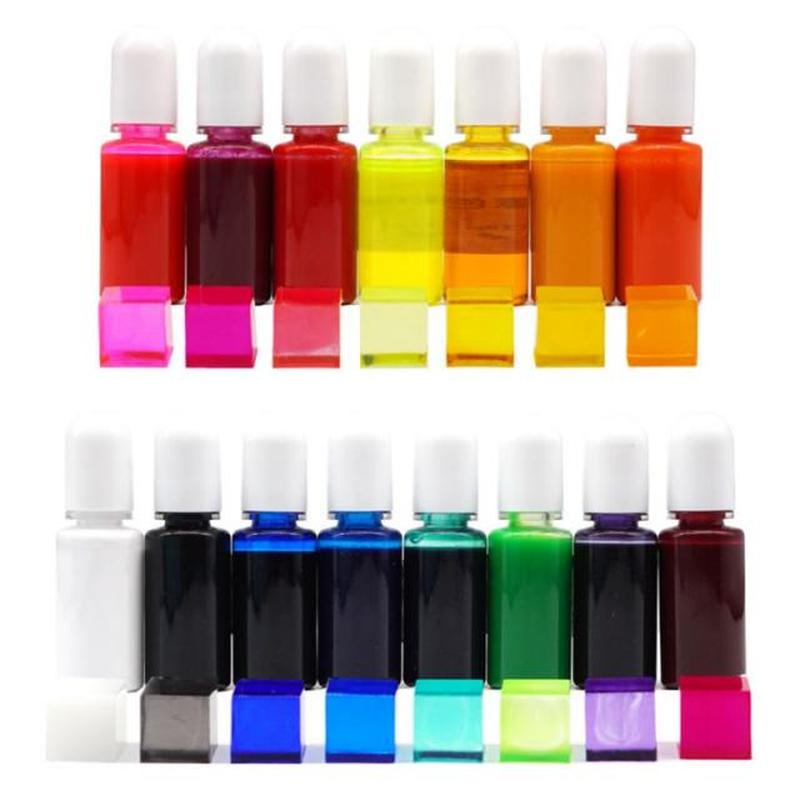 15 Colors Epoxy Pigment UV Resin Coloring Dye Liquid Coloran