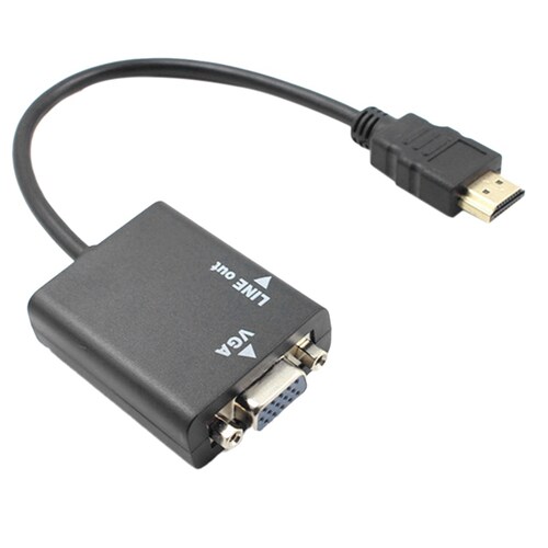1080 P HD to VGA Adapter Cable Portable Video Converter Cord