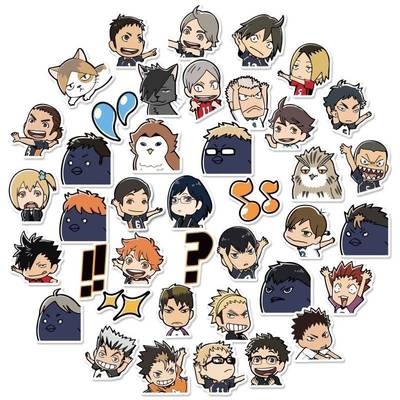 40pcs/Set Haikyuu!! Graffiti ers Volleyball Japanese Anime f
