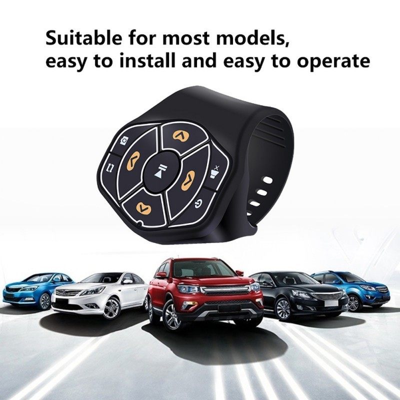 universal steering wheel bluetooth media button remote contr