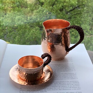 450ml 800ml Pure Copper Latte Pitcher Milk Jug Water Pots Ke