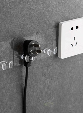 5pc High Quality Transparent Hook Wire Rack Power  Storage S