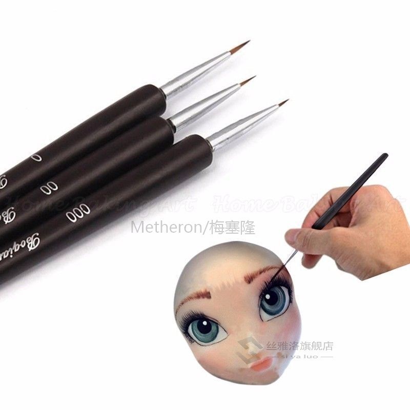 Face mold Cake Decorating Brush Set 3pcs/set Food Paint Icin