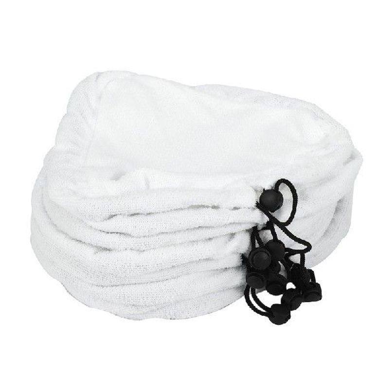 10 pcs white microfibre washable reusable cloth replacement