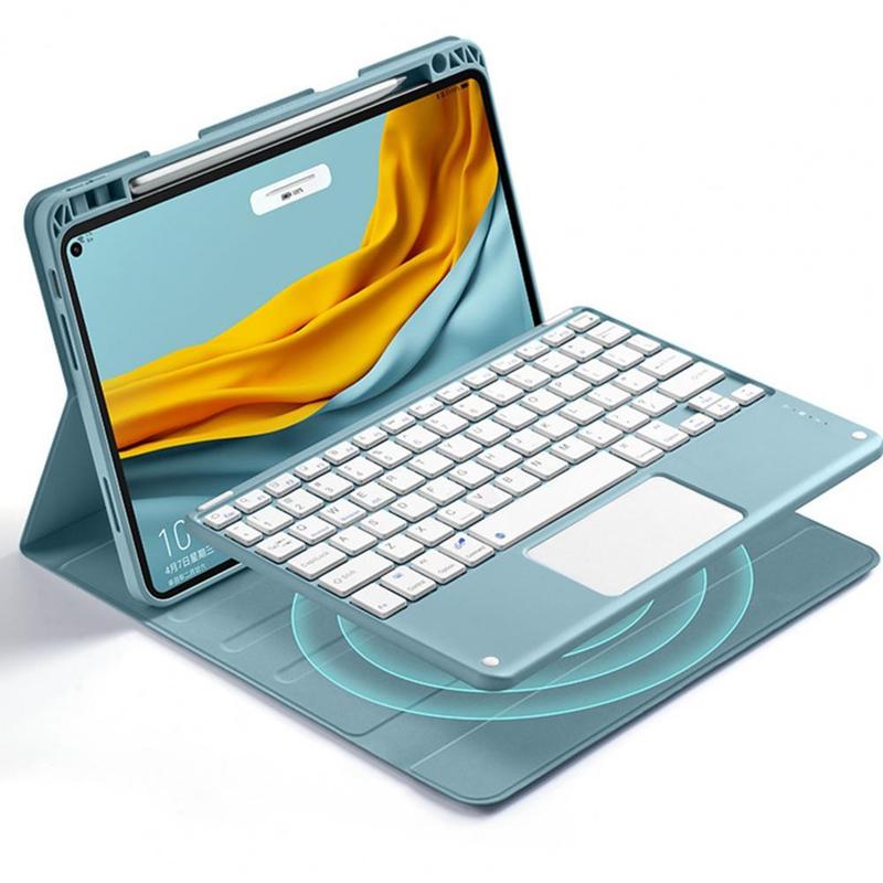 Tablet Keyboard Case Detachable Large Touchpad Tablet Blueto