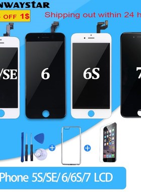 AAA+++ LCD Display  iPhone 6 5S 6S 7 8 X touch Screen replac