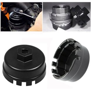 Anodized Black Oil Filter Wrench Cap Housing Remover Tool 14