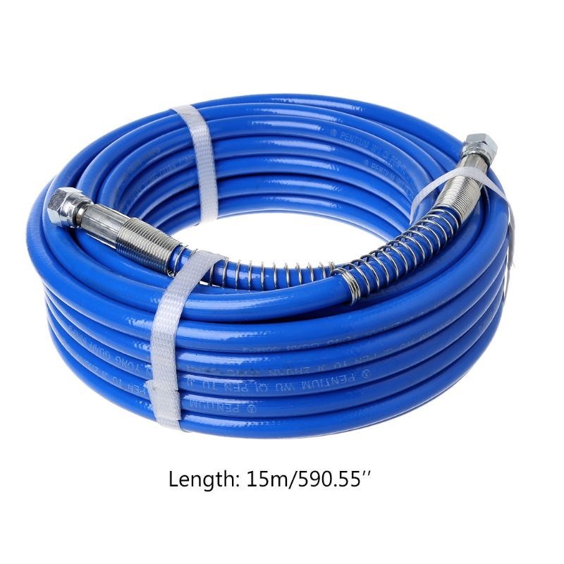15m Airless Paint Spray Hose Tube Pipe 5000PSI Sprayer Fiber