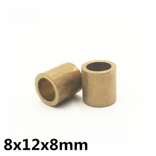 10pcs 8x12x8 mm FU-1 Powder Metallurgy oil bushing porous be