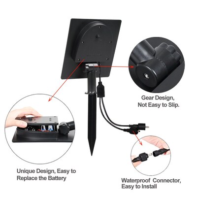 T-SUN Waterproof IP65 Outdoor Garden LED Solar Green Spotlig