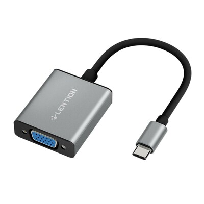 LENTION USB-C to 1080VGA Transfer Adapter Type C to VGA Moni