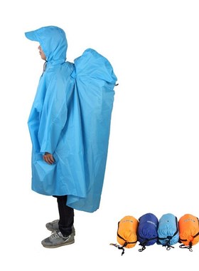 Backpack Cover One-piece Raincoat Poncho Rain Cape Outdoor H