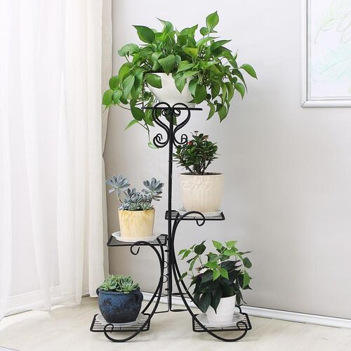 European wrought iron flower stand indoor multi-story living