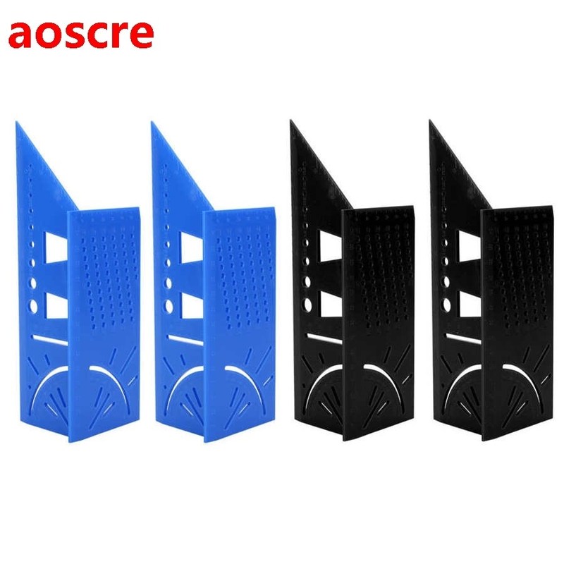 2PCs Angle Ruler 3D Woodworking Scriber Measuring Tool Bevel