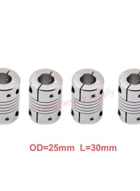 Hot4pcs/lot D25L30 CNC Motor Jaw Shaft Coupler clamp Flexibl