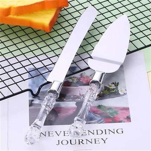 2Pcs Cake Shovlel Bread Pizza Knife Dessert Cutter Wedding