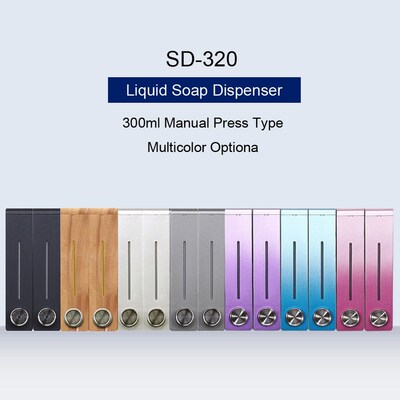 2PCS/LOT Soap Dispenser Wall Mounted 300ml Shampoo Bottles D