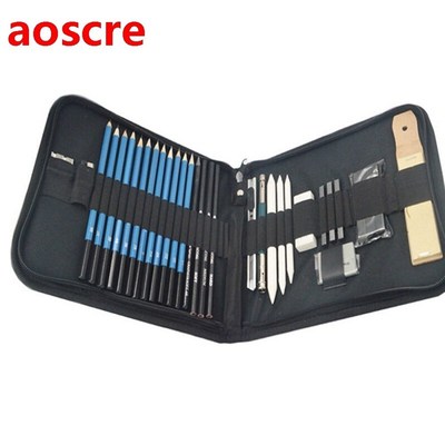 35pcs Sketch Pencil Set Pencil Curtain Set Beginner Professi