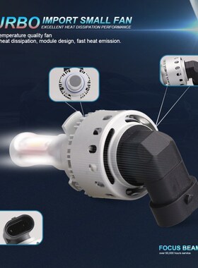 NLpearl 2018 2Pcs 12000LM/Pair 6500K COB White Spot LED 9012