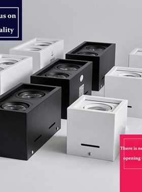 1pcs white Black Surface Mounted adjustt LED Dimmable Downli