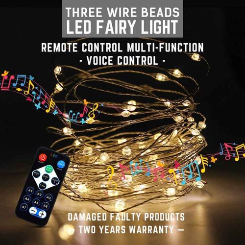 New 10M 100LED music string lights with remote control 220V