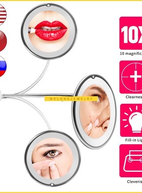 Led Makeup Mirror with LED Light vanity rror10X Miroir Cosme