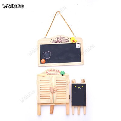 Blackboard Chalkboard with Chalks Erase Small Studio Props