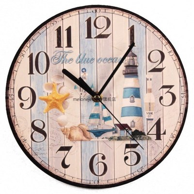 Wall Wooden Clocks Brief Design Silent Home Cafe Office Wall
