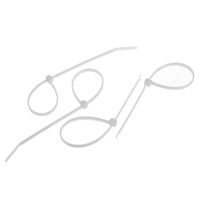 Suleve ZT13 Nylon 500Pcs 3/4mm 10/12/15/20cm White Nylon Sel