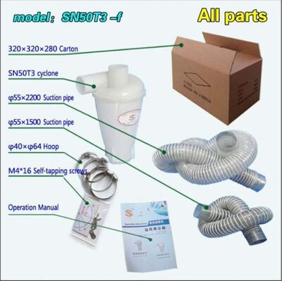 Composite supercharged cyclone dust collector filter System