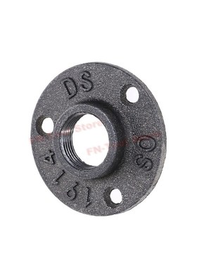 10Pcs Black Decorative Malleable Iron Floor/Wall Flange Mall