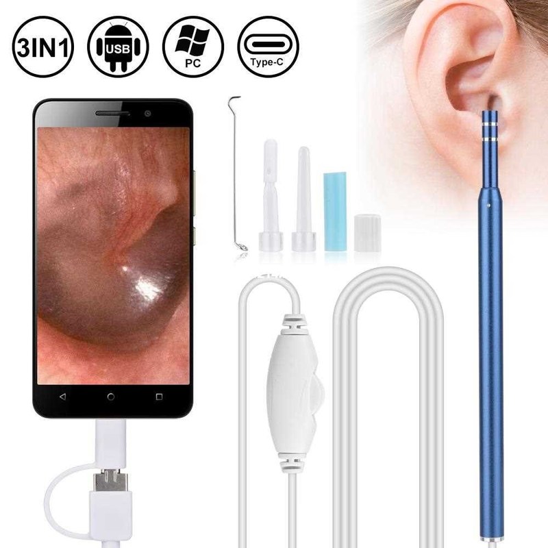 720P HD 1.3 Million Pixels Camera Ear Cleaning Endoscope 3 i