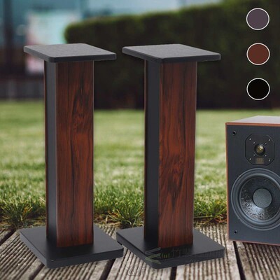 2pcs Wood Grain Speaker Stand HIFI Surround Sound Speaker Di
